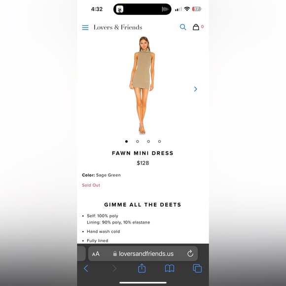 Lovers + Friends Mini Dress - Picture 3 of 5